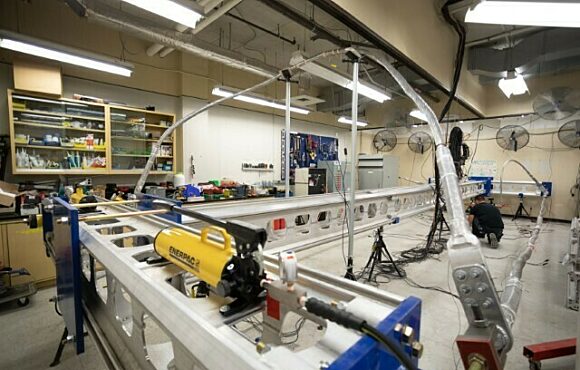 Interior photograph of current cycle test