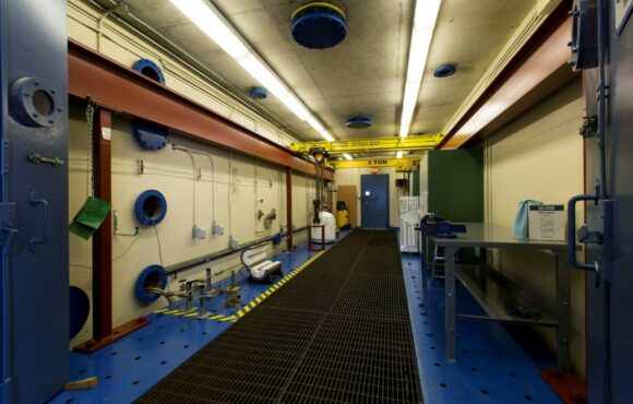 Interior photograph of the Kinectrics burst test facility