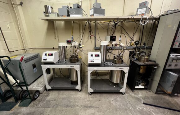 Interior photograph of the corrosion testing facility