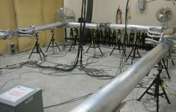 Facility prepared to perform heating tests