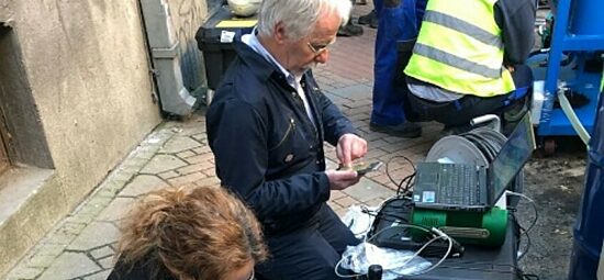 Team undertaking and on-site test