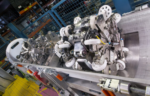 Photograph of the calandria relief duct toolset