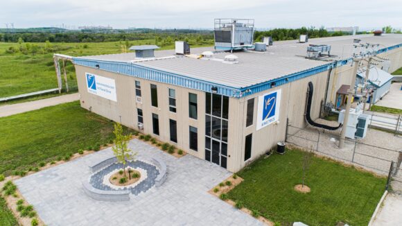 Aerial photograph of Kinectrics' Ontario nuclear services facility