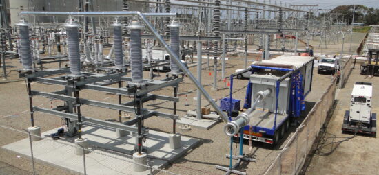 Large outdoor transmission infrastructure