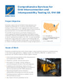 Thumbnail for: Grid Interconnection and Interoperability Testing UL 1741 SB Project