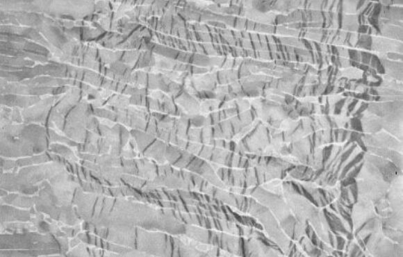 Photograph of material surface taken by an electron microscope