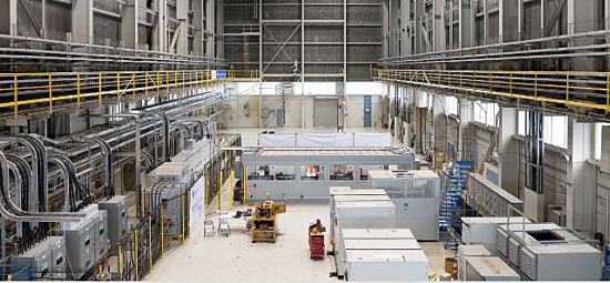 Interior photograph of Kinectrics' GridSim testing lab