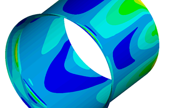 Computer Model of Stress in a Component
